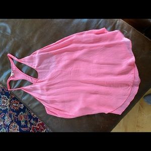 100% silk. Pink tank top. Wilfred. Medium.